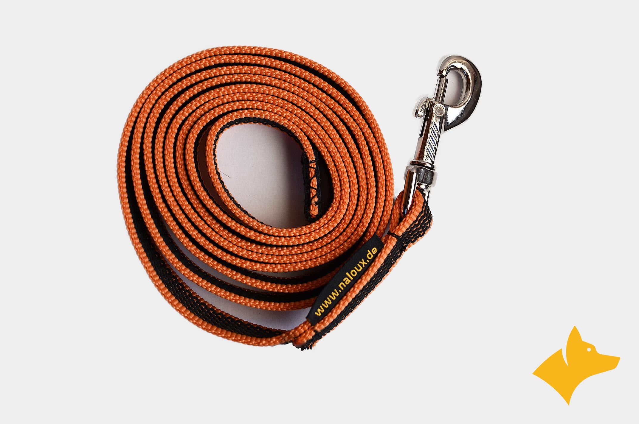 2 meter orange lead, rubberized