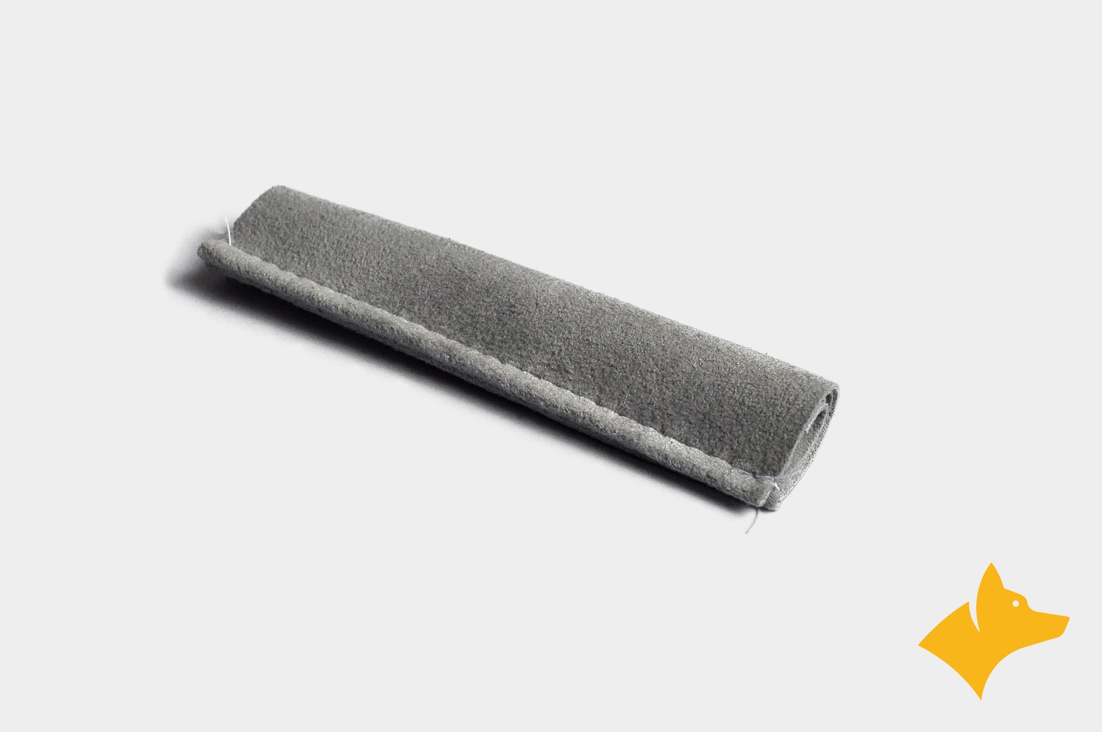 Textile microfiber fabric Alcantara gray