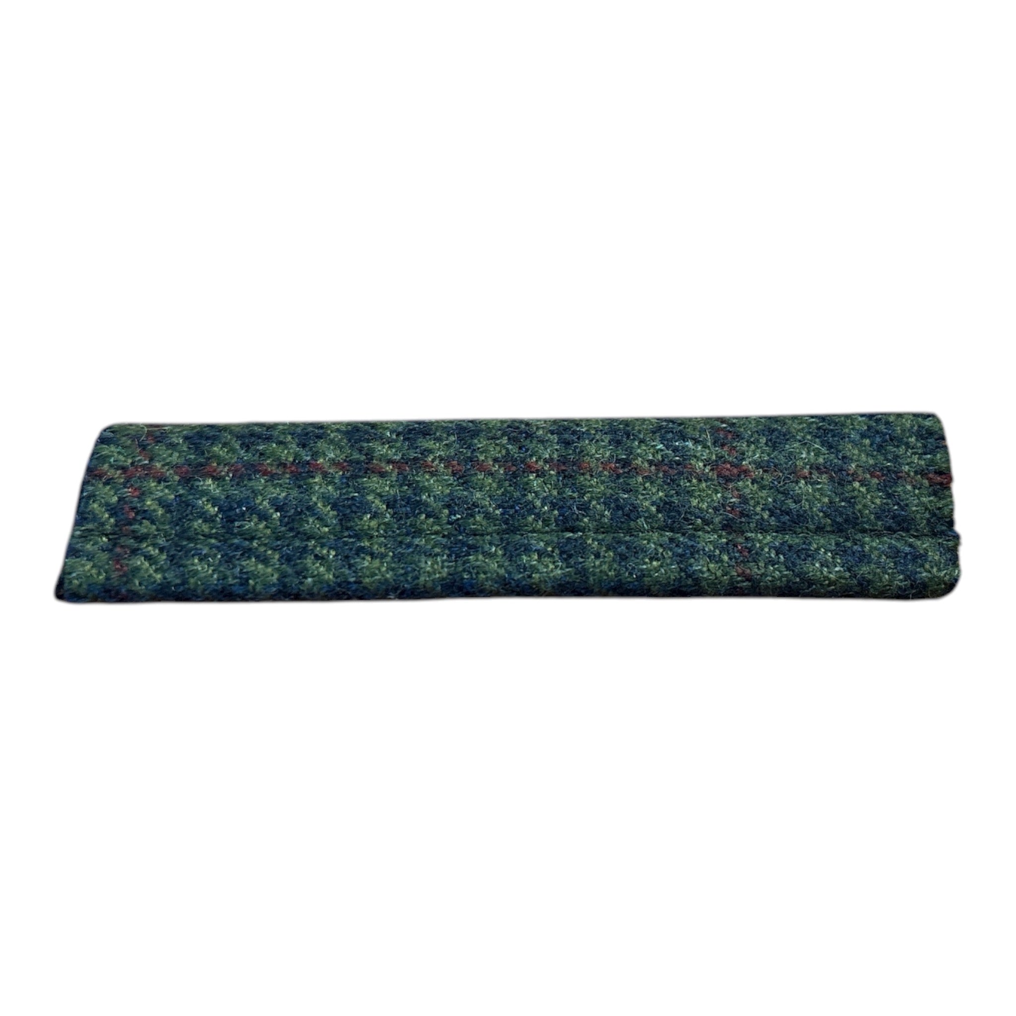 Textil olivegrün mit dunkelblauen Rauten