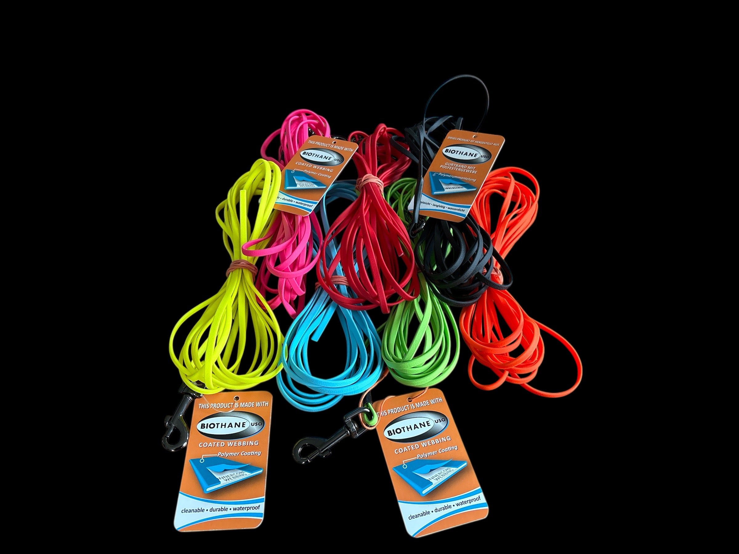 Fährten/ Schleppleine BioThane® ultraleicht, 4,6 mm breit