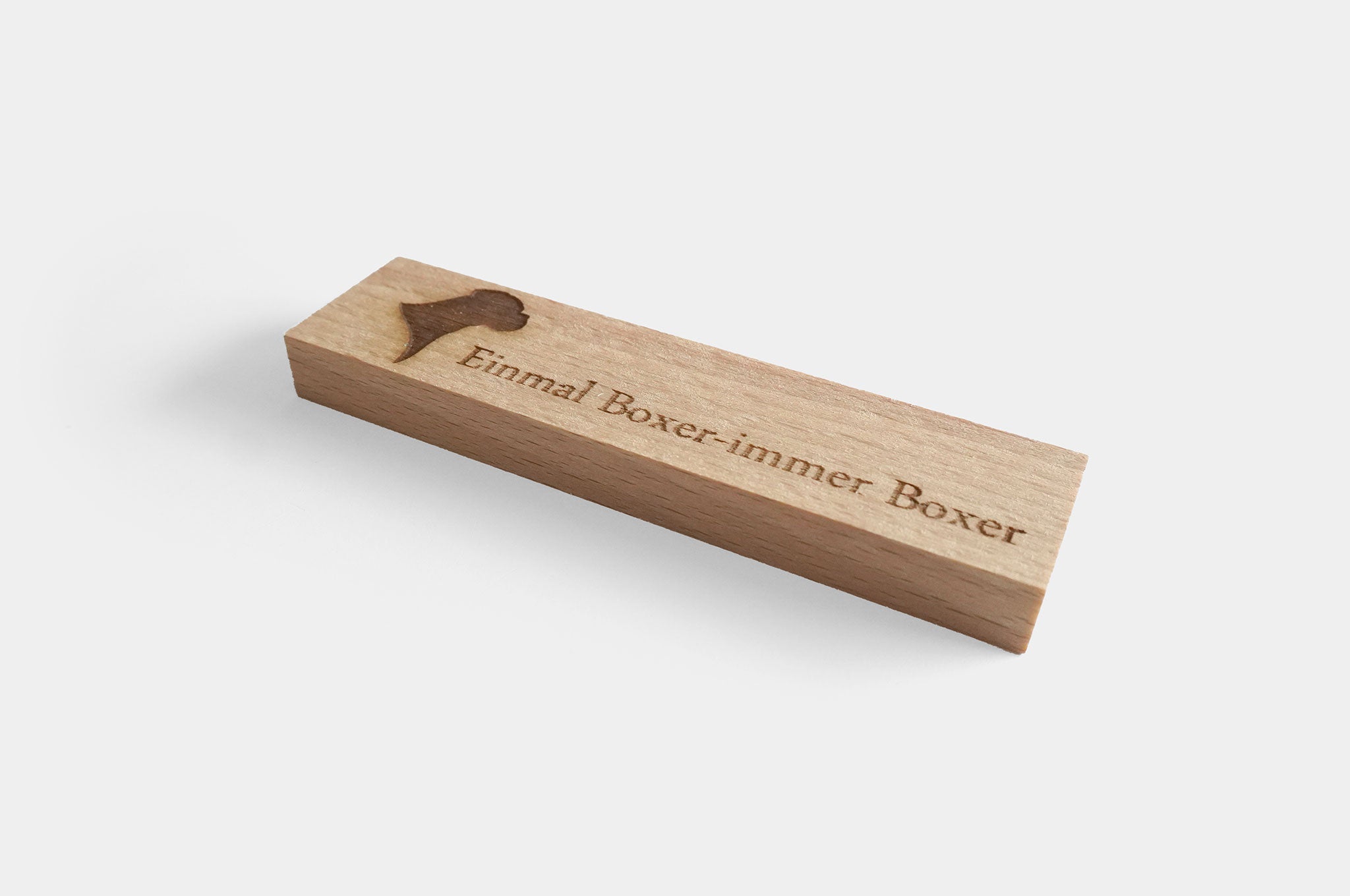 Boxer Motif - One Boxer (Beech Wood)