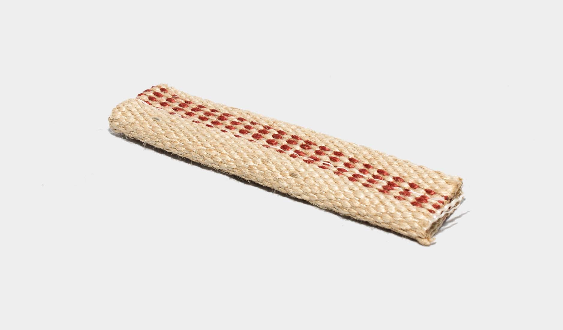 Jute red stitching