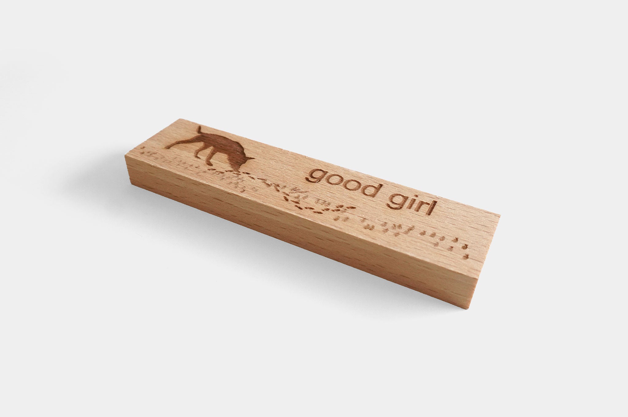 Malinois motif - good girl (wood-beech)