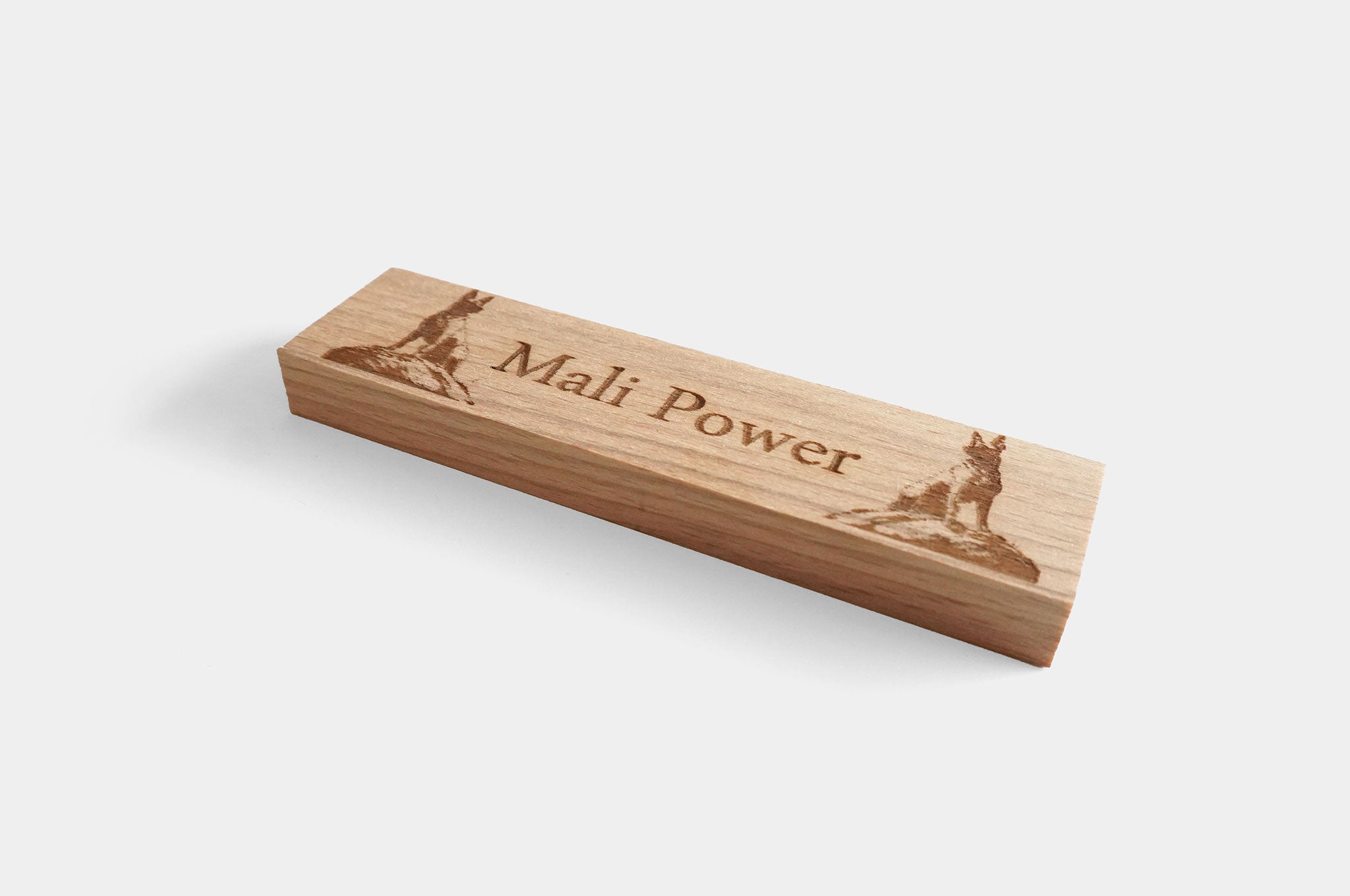 Malinois motif - Malipower (wood-beech)
